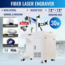 797434227041 Omtech Metal Engraver Fiber Laser Marking Machine Rotary