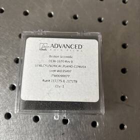 0136-1670 Advanced Thin Films Cylindrical Lens Plano Convex 30mm X