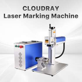 Cloudray 721618871843 60w Jpt M7 200 And 300 Mm Fiber Laser Marking Machine With D80 Rotary Axis