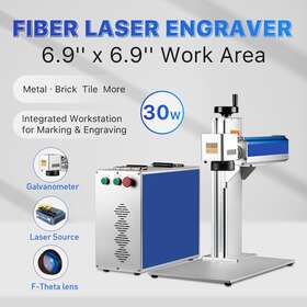Cloudray 721618872260 30w 175 175mm Fiber Laser Marking Machine Metal Engraver