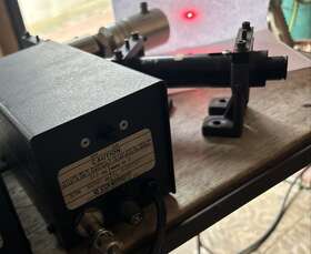 80-2ha Coherent Model 80 Hene Laser With Power Supply 304 Modulator Lens Diy Helium Neon