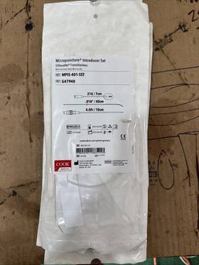 Mpis-401-sst Cook Medical Micropuncture Introducer Set Ref G47940