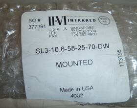 Sl3-10.6-58-25-70-dw Ii-vi Infrared Co2 Galvo/f-theta Telecentric Lens Sl3-10.6-58-25-70-dw. New