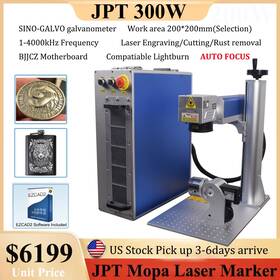 Ydflp-300-m7-m-r Jpt Mopa 300w Fiber Laser Marking Engraver Machine 200mm Compatible Lightburn Us