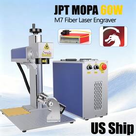 Ydflp-e2-60-m7-m-r Jpt Mopa 60w M7 Fiber Laser Marking Cutting Machine Rust Removal Rotary Axis Us