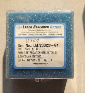 Lm7200020-g4 Laser Research Optics Used Phase Retardation Reflector Si