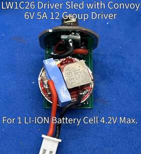 Lw1c26-sled-12g Lumen Works Lw1c26-sled Laser P0inter Driver High Quality 1c Battery Power 7w Capable