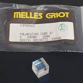 03pbs063 Melles Griot Polarizing Beamsplitter Cube B/s 830nm 10mm