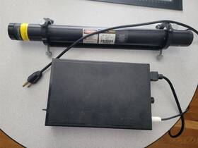 05-lgp-173 Melles Griot Hene Laser With Power Supply Output 5mw At 543.5 Nm