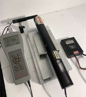 05-lhr-321-16 Melles Griot Red 632.8nm Hene Helium Neon Laser With Power Supply 2mw Working