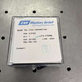 Pbs-633-100 Melles Griot 1 Inch 633nm Laser Line Polarizing Beamsplitter Cube