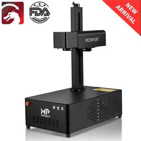 Gi30 Monport Mp Jpt 30w Mopa Fiber Laser Color Marking Machine Metal Steel Gold Engraver