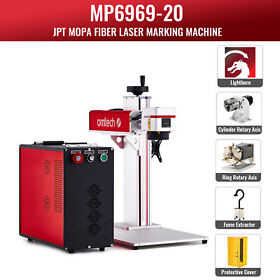 Mp6969-20 Omtech 20w Jpt M7 Fiber Laser Marker Engraver 7x7 With Extreme Accessories Combo