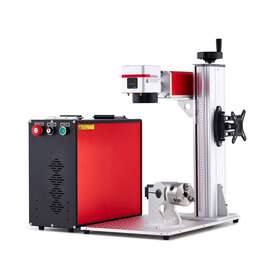 Mp6969-30 Omtech 30w 7x7 Jpt M7 Fiber Laser Metal Engraver Color Marker With Rotary Axis