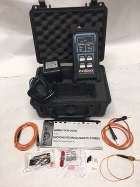 Px-c206 Photonix Technologies Fiber Optics Visible Laser Prw. Supply Leads Case Manual