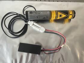 1.5mw Reo 30028 Research Electro Optics 633 Hene Polarized Laser With Power Supply
