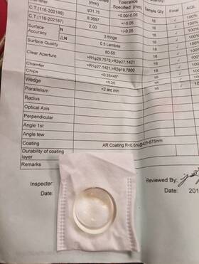 116-202186-187 Research Electro-optics Shanghai Doublet El Precision Lens