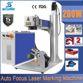Ydflp-200-m7-m-r Scotle Us 200w Jpt Auto Focus M7 Fiber Laser Marking Engraver Machine Lightburn/ezcad 2