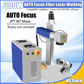 Scotle Ydflp-300-e3-m7-m-r At Us Auto Focus 300w Jpt M7 Mopa Fiber Laser Marking Machine Electric Z-axis