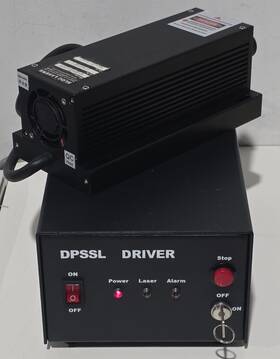 Yl589t7-100 Sloc Lasers 589nm Yellow Dpss Laser 100mw And Dpssl Driver Adr-800d