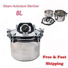 Steamsterilizer8l Suteck Portable Steam Autoclave Stainless Steel Sterilizer Dental 759803991342