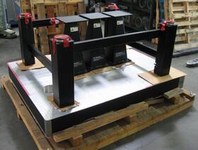 14p-427-22 Tmc Technical Manufacturing Co. Newport C200061 Vibration Isolation Table With 78 Inch X 60 8 Laser Optical Breadboard