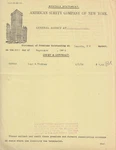 A416 American Surety Of New York Insurance Lthd Lucy Pinkham Laconia Nh. Fixed Price $15.50.