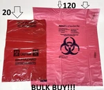 Scientific Fisherbrand Biohazard Autoclave Bag 01-828C Case 120PC 19 X 23. Fixed Price $49.99.