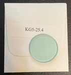 KG5 Heat Absorbing 2MM Schott Color Glass Optical Filter 25.4MM Diameter. Fixed Price $15.00.