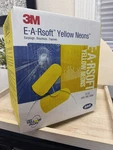 3M E-a-rsoft Yellow Neon Blasts Corded Ear Plugs Box 200 312-1251 Large. Fixed Price $27.95.