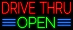 24"X14" Neon Sign Drive Through Open Light Lamp Tube Workshop Garage Collection. Fixed Price $215.75.