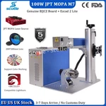 Jpt 100W Mopa M7 Fiber Laser Marking Metal Engraving Machine Color Rotary. Fixed Price $2999.00.
