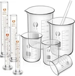 6 Pack Glass Lab Pyrex Beaker Set Measuring Cup 25/50/100/250/500/1000 Ml. Fixed Price $43.99.