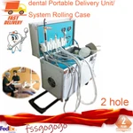 Portable Dental Delivery Unit Rolling Box+curing Light+ultrasonic Scaler 2 Hole. Fixed Price $673.20.