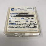Cvi 1" Window 1/4" Thk F=inf 30DEG 532NM 1064NM Coating Rmax 355NM. Fixed Price $65.25.