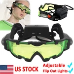 Adjustable Led Night Vision Goggles Eyeshield Glasses W/ Flip Lights Outdoor. Fixed Price $13.29.