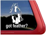 Got Feather? High Quality Vinyl Gypsy Vanner Cob Window Decal Sticker. Fixed Price $8.99.