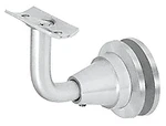 Satin Anodized Aluminum Newport Series Glass Mounted Hand Rail Bracket. Fixed Price $75.84.