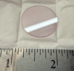 Ruby Sapphire Laser Optic Window Vari. Sizes 25.4MM Envelope Coherent Photop. Fixed Price $49.00.