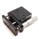 Parker CR4052 Cross Roller Linear Positioning Stage, W/ Starrett Micrometer. Fixed Price $220.00.