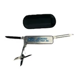 Vintage Engineered Heat Treat Inc Pocket Knife Nail File Scissors With Case. Fixed Price $9.99.