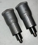 Pair Of Starrett T463P Special Micrometer Heads 0-1/2 .001 Grad, .0001 Vernier. Fixed Price $46.99.