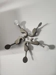 Set Of 5 Fisher Scientific Flexaframe Castaloy Lab Stand Rod Hook Clamp. Fixed Price $19.95.