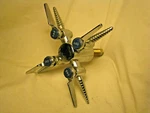 Vintage 4-WAY Chrome Ball Valve Water Saver Gas Handle Laboratory Faucet *. Fixed Price $79.20.