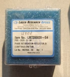 Used Laser Research Optics LM7200020-G4 Phase Retardation Reflector,si. Fixed Price $125.00.