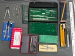 Lot Vtg Drafting Tools Engineering Compass Starrett 436 Micrometer 0-1 K&e Dixon. Fixed Price $59.99.