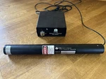 Pms LHRR-0500 Helium Neon Hene Laser 10MW W/ LPS-115 Psu Tested Beam Output. Fixed Price $245.00.