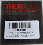 Thorlabs LK4245RM-B F= -100.0 Mm, 1", Uvfs Mounted Plano-concave Round Cyl Lens. Fixed Price $19.99.