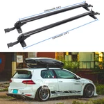 For Vw MK7 Gti Rs Roof Rack Cross Bar 43.3" Luggage Cargo Carrier+lock Black. Fixed Price $139.22.