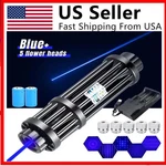 High Power Blue Burning Laser Pointer Watt Adjustable Visible Dot Torch Light. Fixed Price $34.99.
